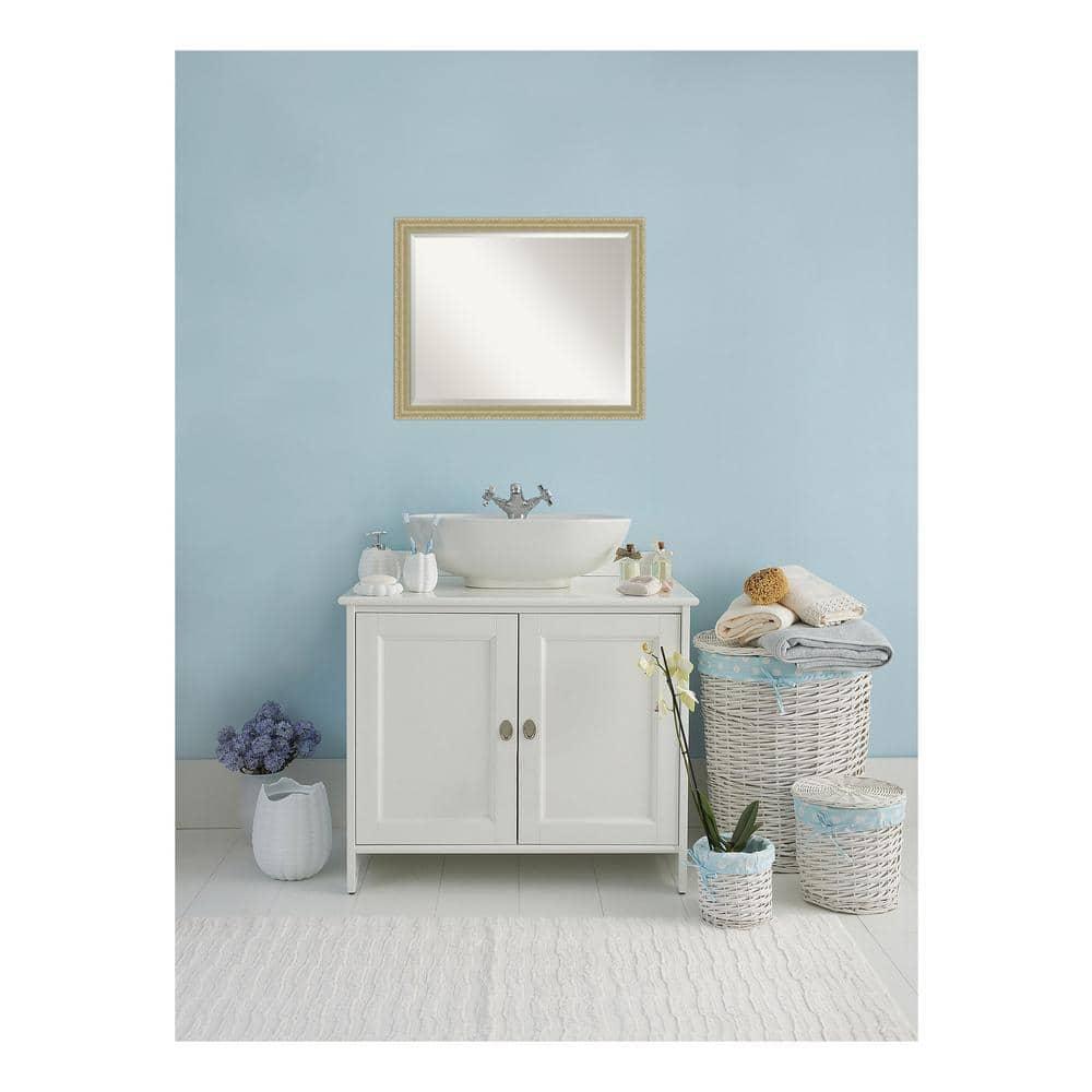 Champagne Teardrop Bathroom Mirror