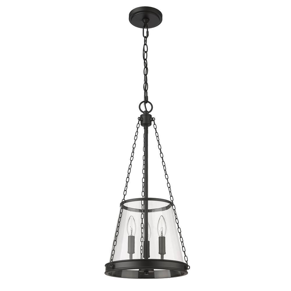 Z-Lite Prescott 3 - Light Pendant in  Matte Black