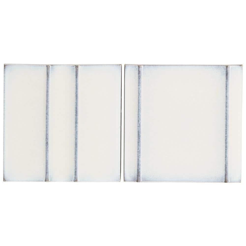 Bond Tile Metaru 5.82 In. X 5.82 In. 3D Polished Porcelain Wall Tile (7.82 Sq. Ft. / Case)