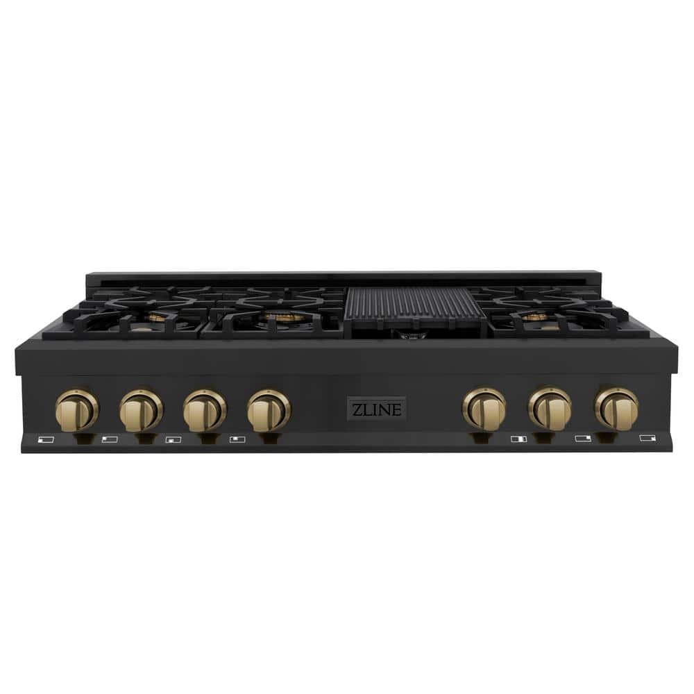 ZLINE Autograph 48 in. Legacy Gas Rangetop in Stainless Steel