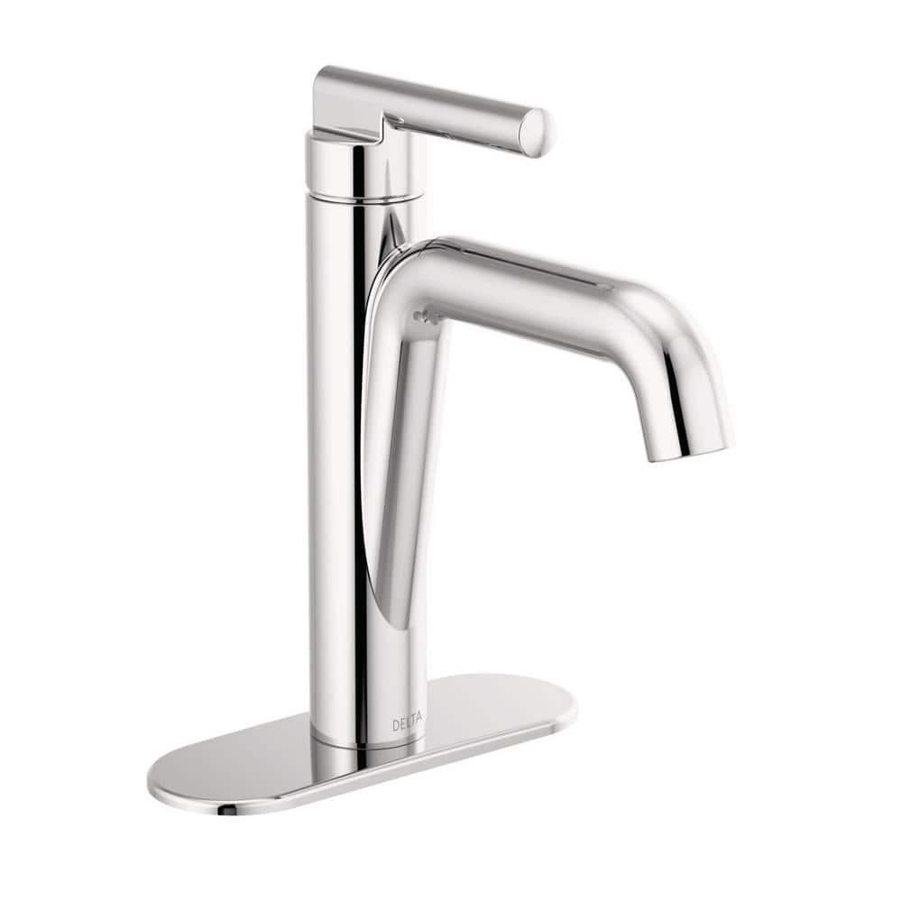 Nicoli Single Hole Bathroom Faucet with Drain Assembly, Single Handle Bathroom Sink Faucet