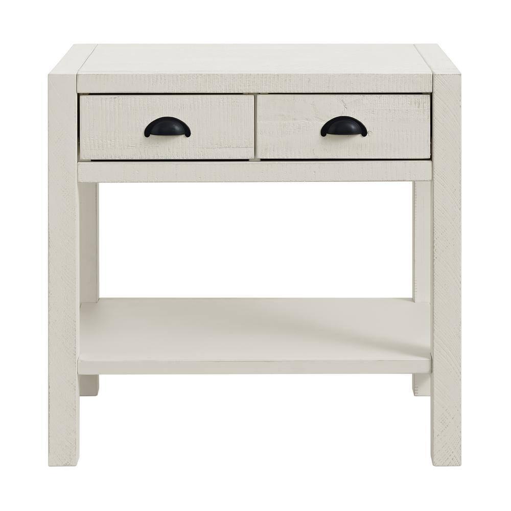 Arden 28" W Bohemian Style Rectangular Nightstand With 2 Drawers 1 Open Shelf With Hidden Fasteners
