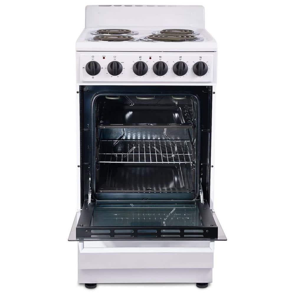 Premium Levella 20" 2.2 Cubic Feet Smart Electric Free Standing Range with 4 Burners