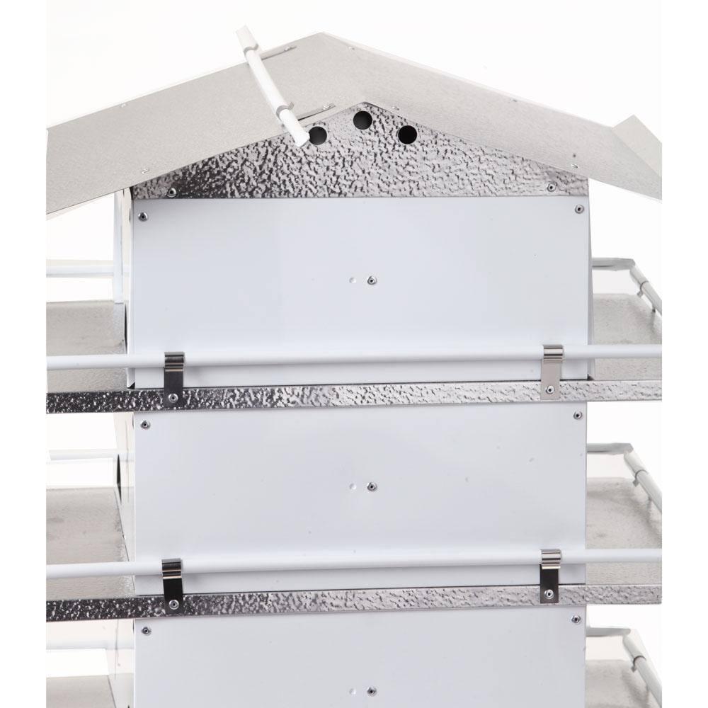 Birds Choice 20" Silver Purple Martin House Watersedge Suites: Aluminum, Weather-Resistant, Pole Mount