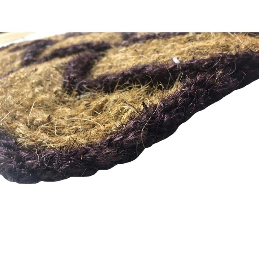 Coir Door Mat Lover's Knot - Brown 18" x 30"