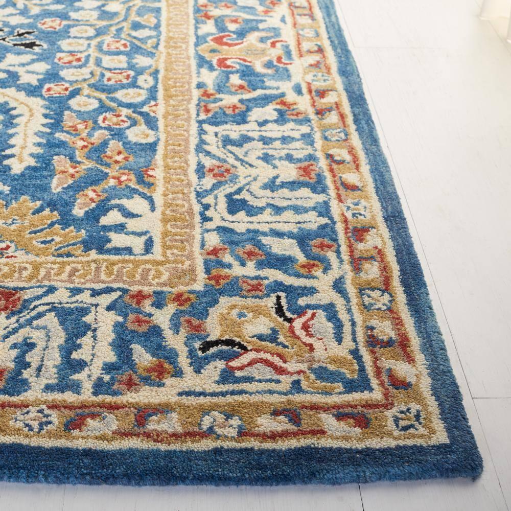 Antiquity AT64 Hand Tufted Accent Rug - Dark Blue/Multi - 2'x3' - Safavieh.