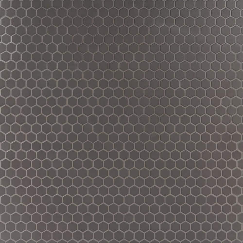 Slim 10.23" x 11.81" Matte Porcelain Floor and Wall Mosaic Tile