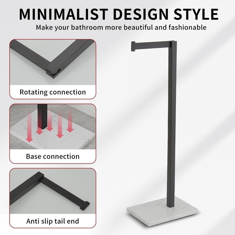 Free Standing Toilet Paper Holder with Weighted Base