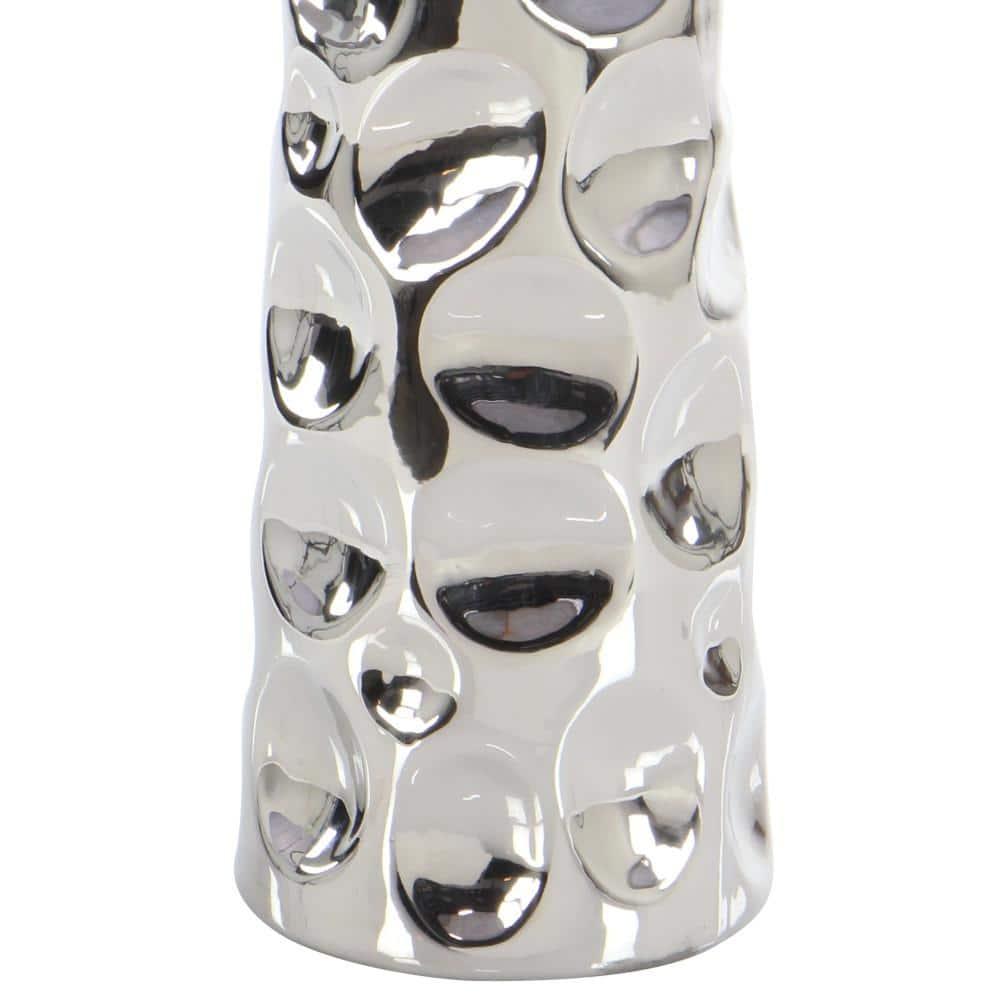 Meltham Ceramic Cone Decorative Vase with Concaved Bubble Texture