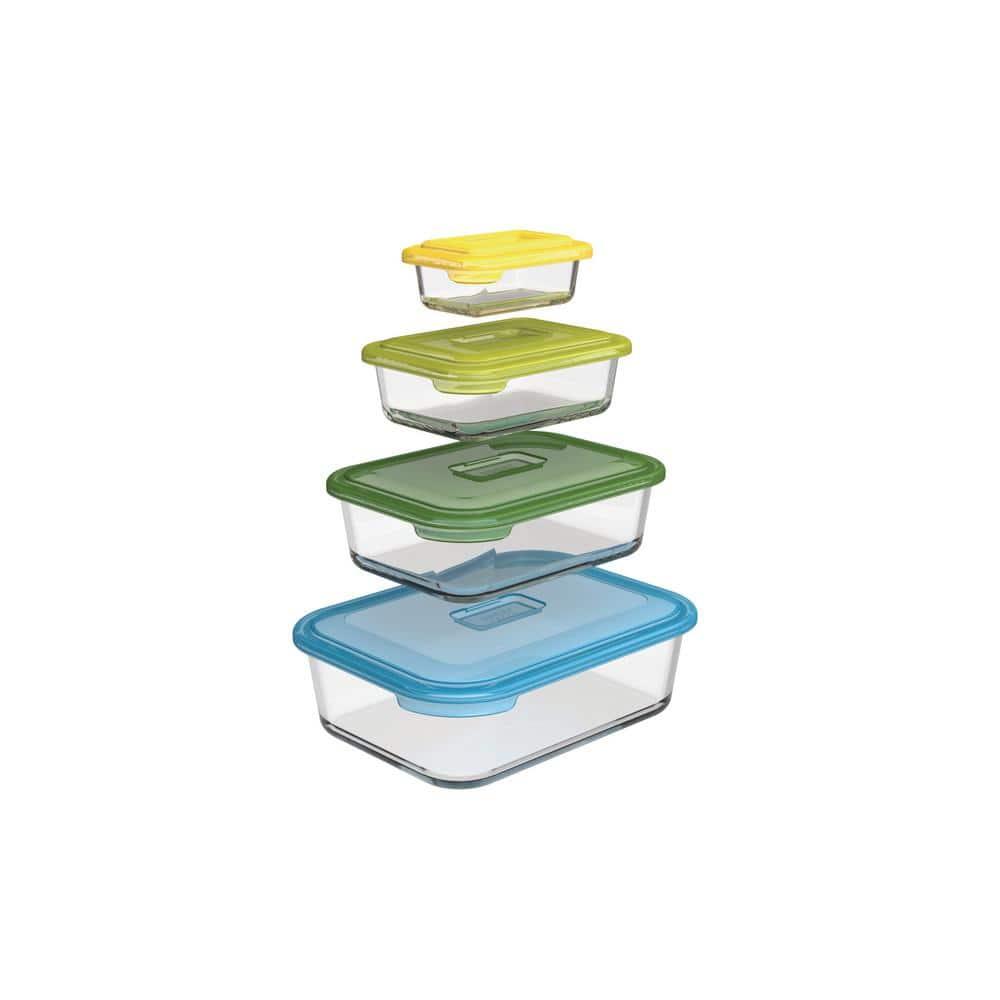 Joseph Joseph Joseph Joseph Nest 8-Piece Glass Food Storage Containers