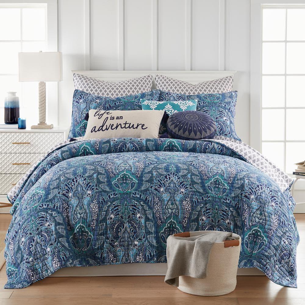 Bellamy Teal Standard Sham Set - Two Standard Shams - Levtex Home
