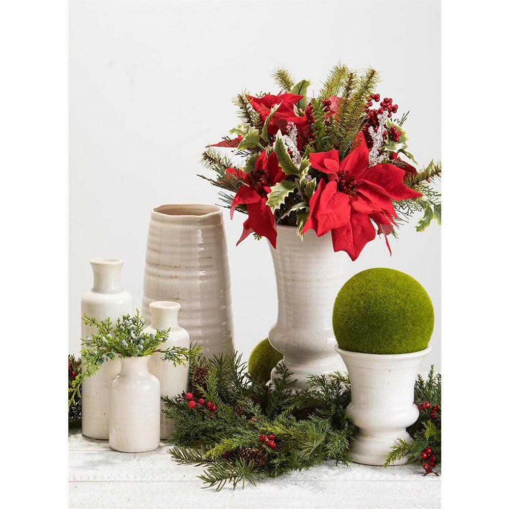 Sullivans Urn Vase 6"H Off-White
