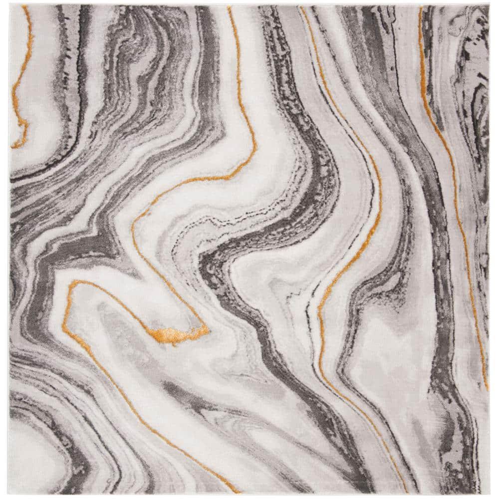 Craft CFT819 Loomed Indoor Area Rug - Grey/Gold - 5'3"x5'3" - Safavieh