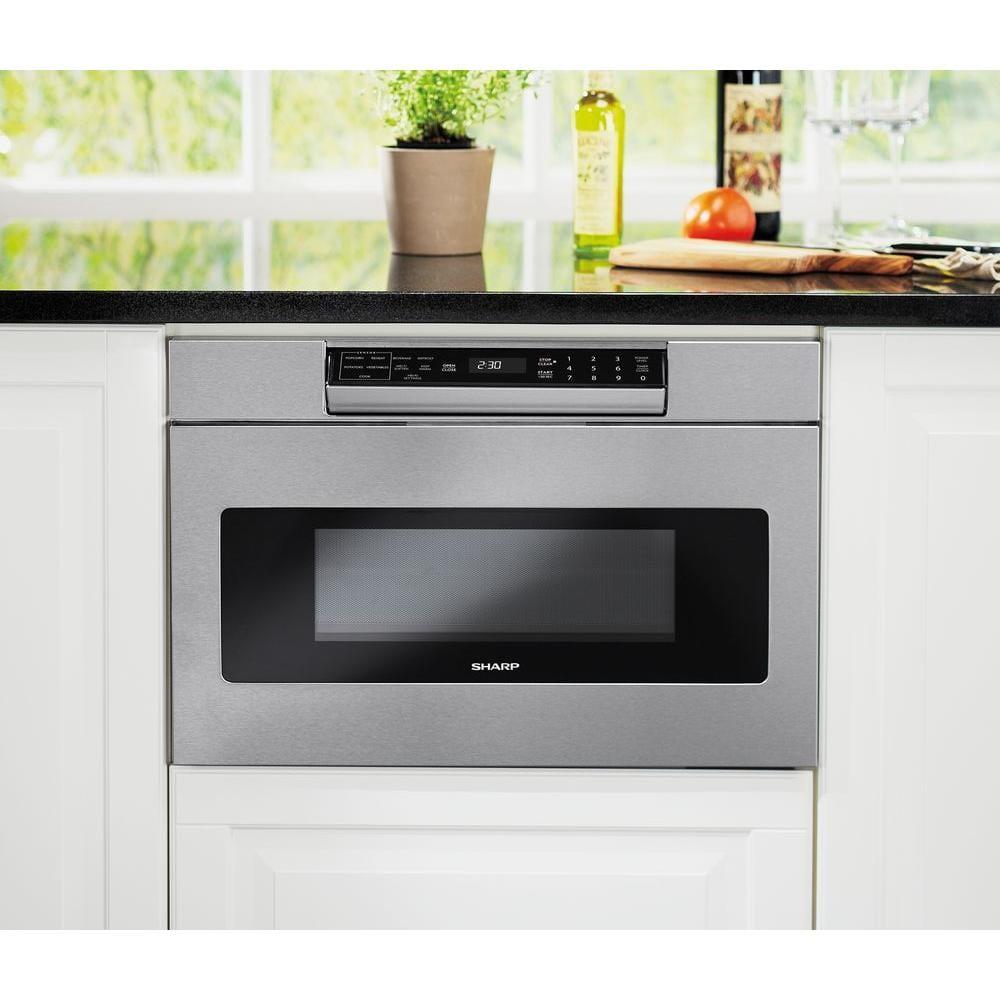 Sharp 23.875-in 1.2-cu ft 950 -Watt Low Profile Microwave Drawer ( Stainless Steel )