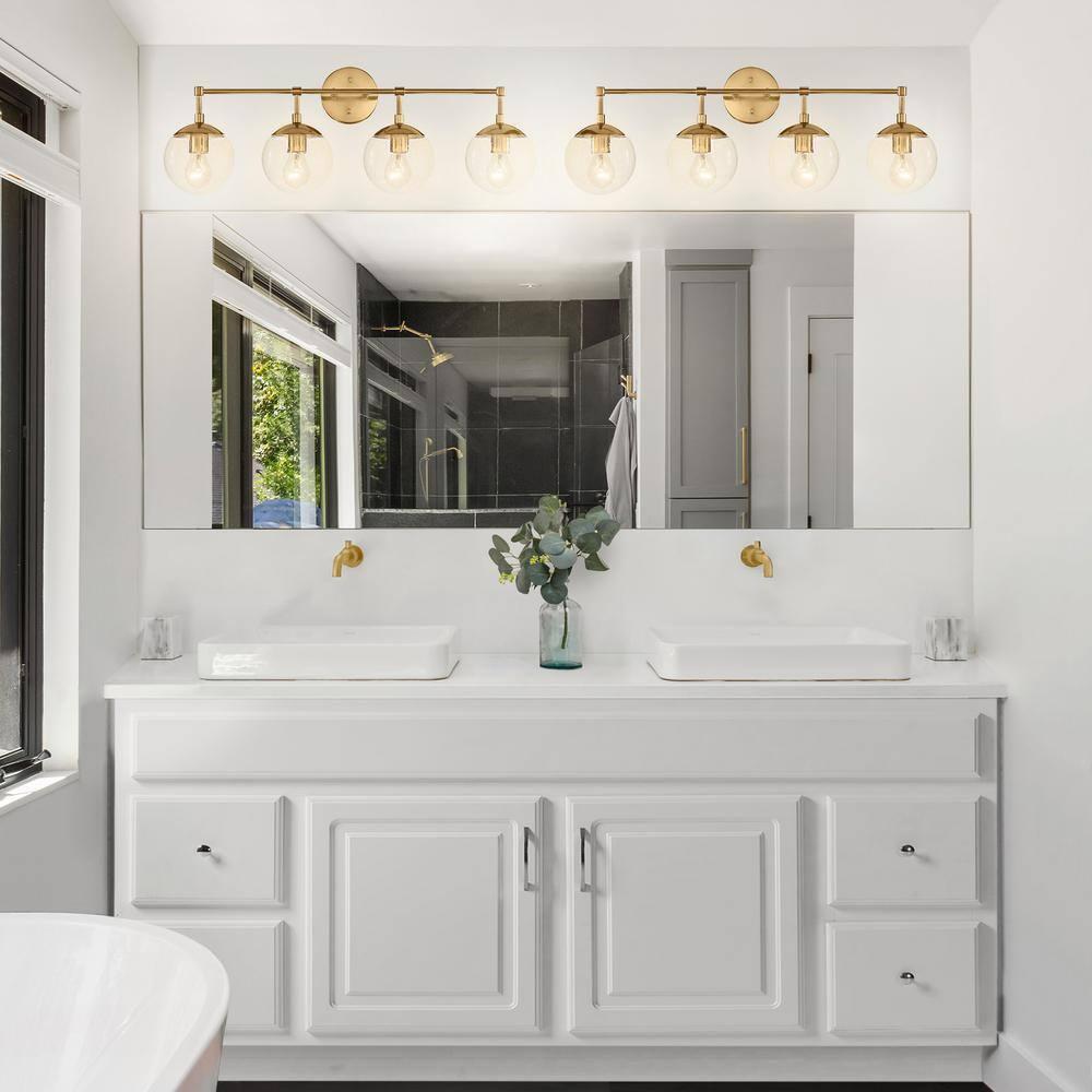 Concord 60 Inch Bathroom Vanity Cabinet, Solid Wood, Fully Assembled, White