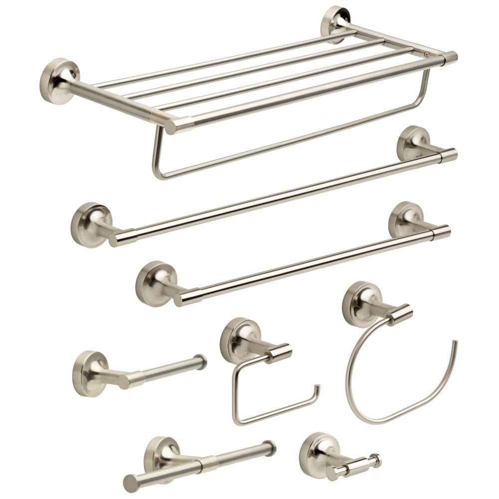 Voisin Brushed Nickel Wall Mounted Towel Ring