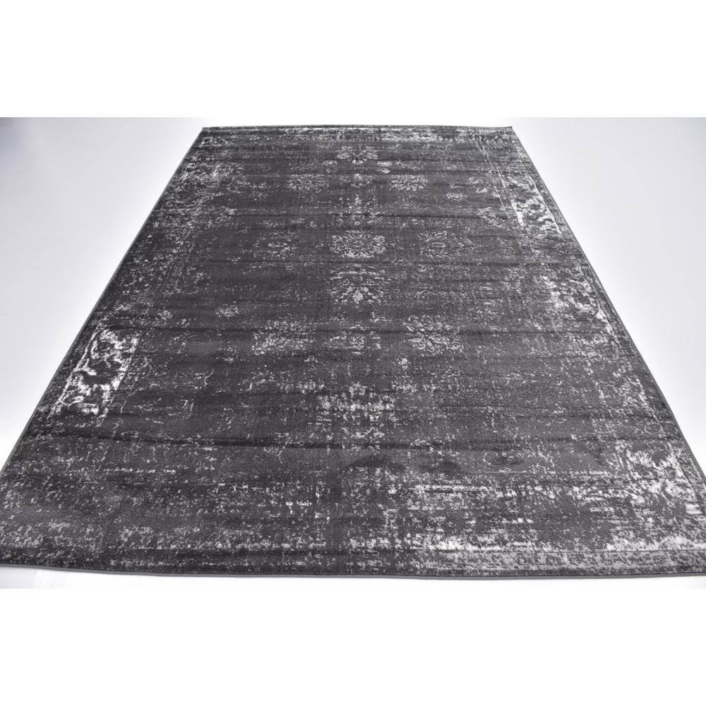 Unique Loom 7' 0 x 10' 0 Sofia Casino Dark Gray Area Rug