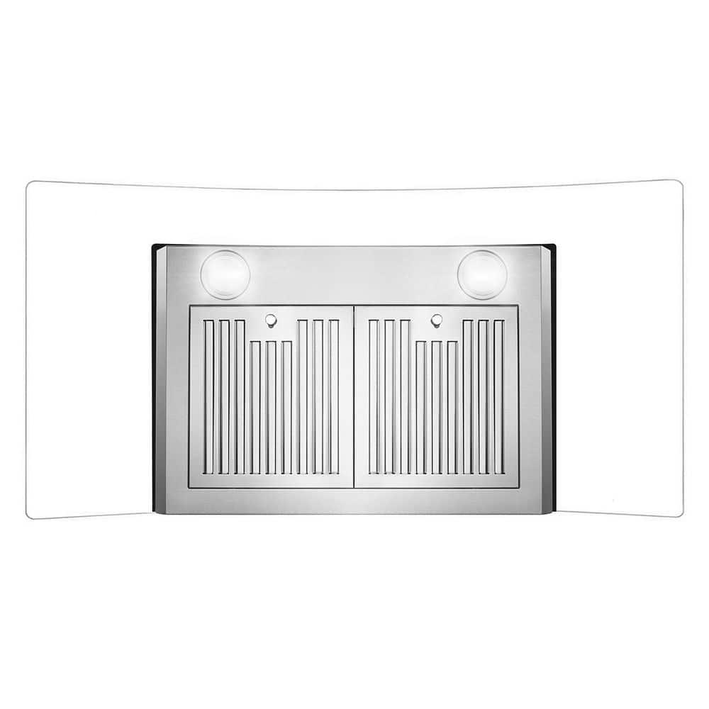 36 in. Vista Collection Ductless Wall Mount Range Hood, Touch Controls, LED Lights, Stainless Steel