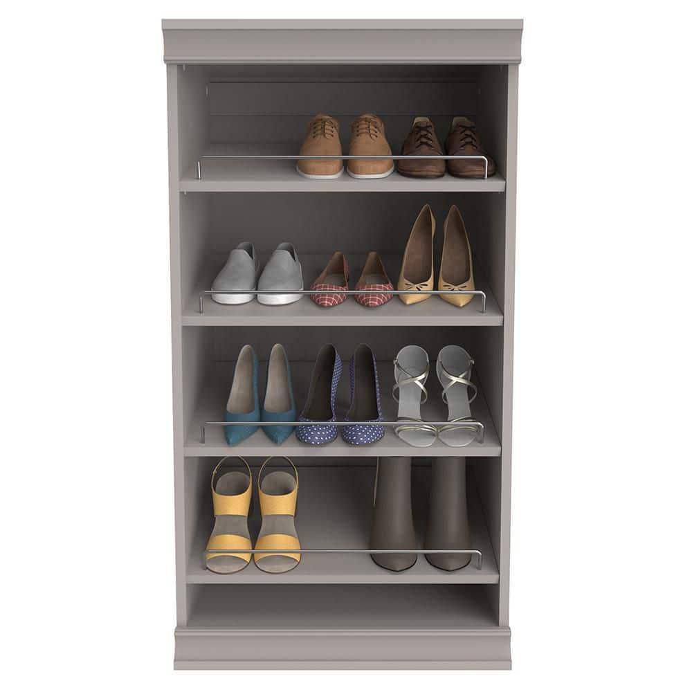 Modular Storage 21.38" W Shoe Shelf Unit with 4 Shelves