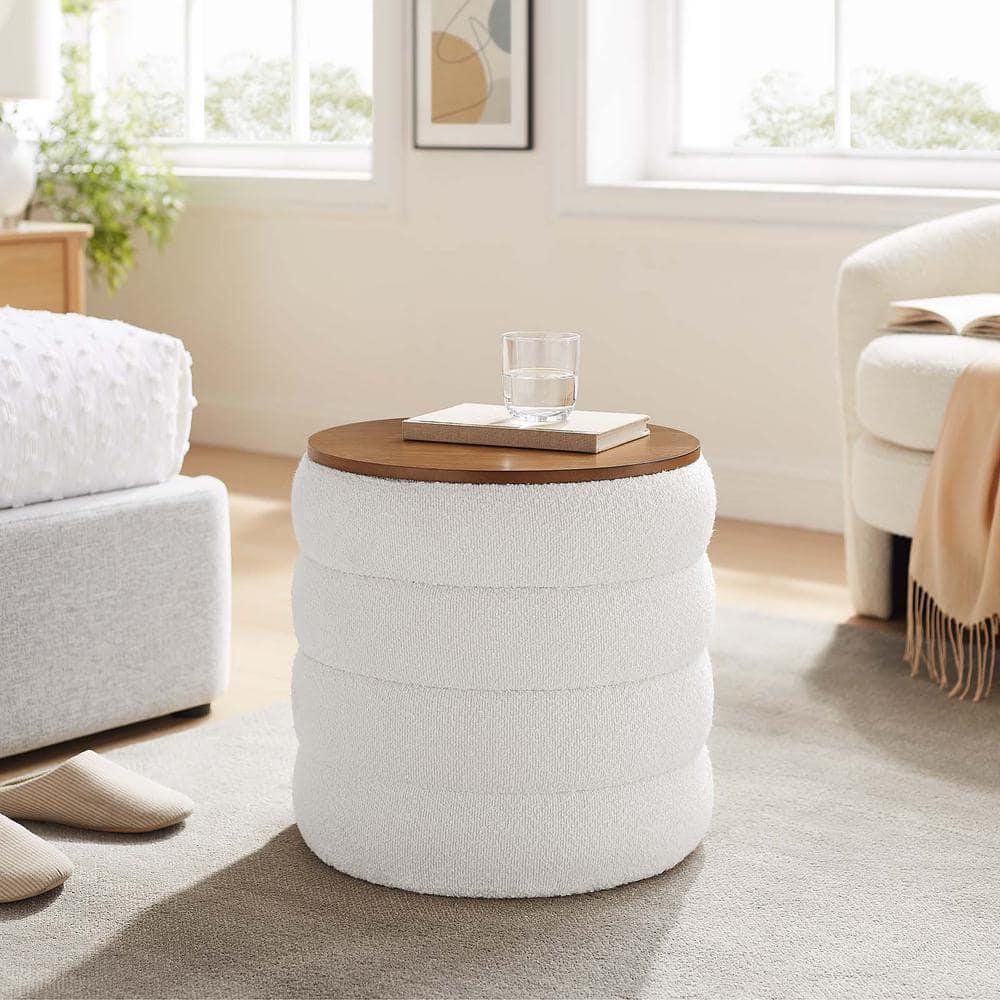 Modway Modway Mezzo 17.3" Wide Round Storage Ottoman