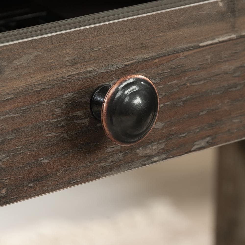 Sauder Sonnet Springs Engineered Wood L-Shaped Desk in Pebble Pine