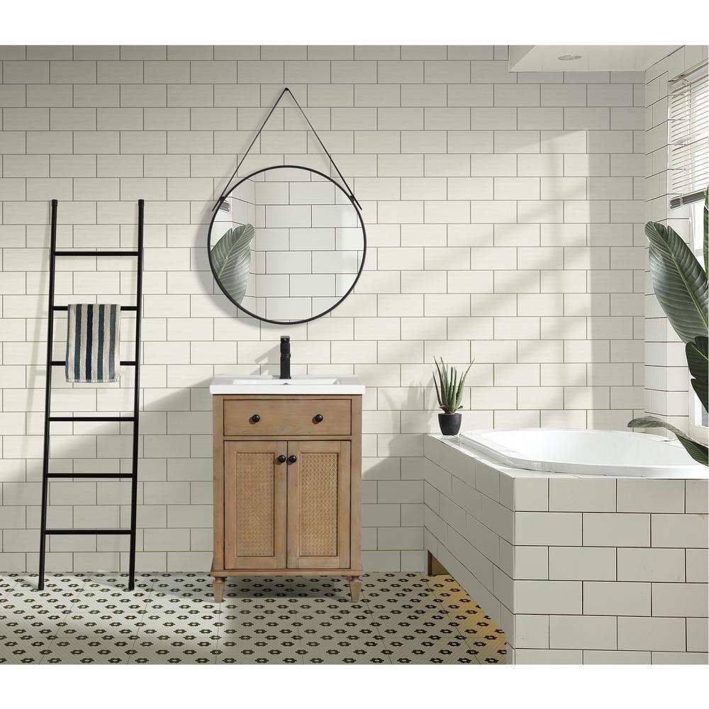 Birch Lane™ Berkely 24'' Single Bathroom Vanity with Porcelain Top