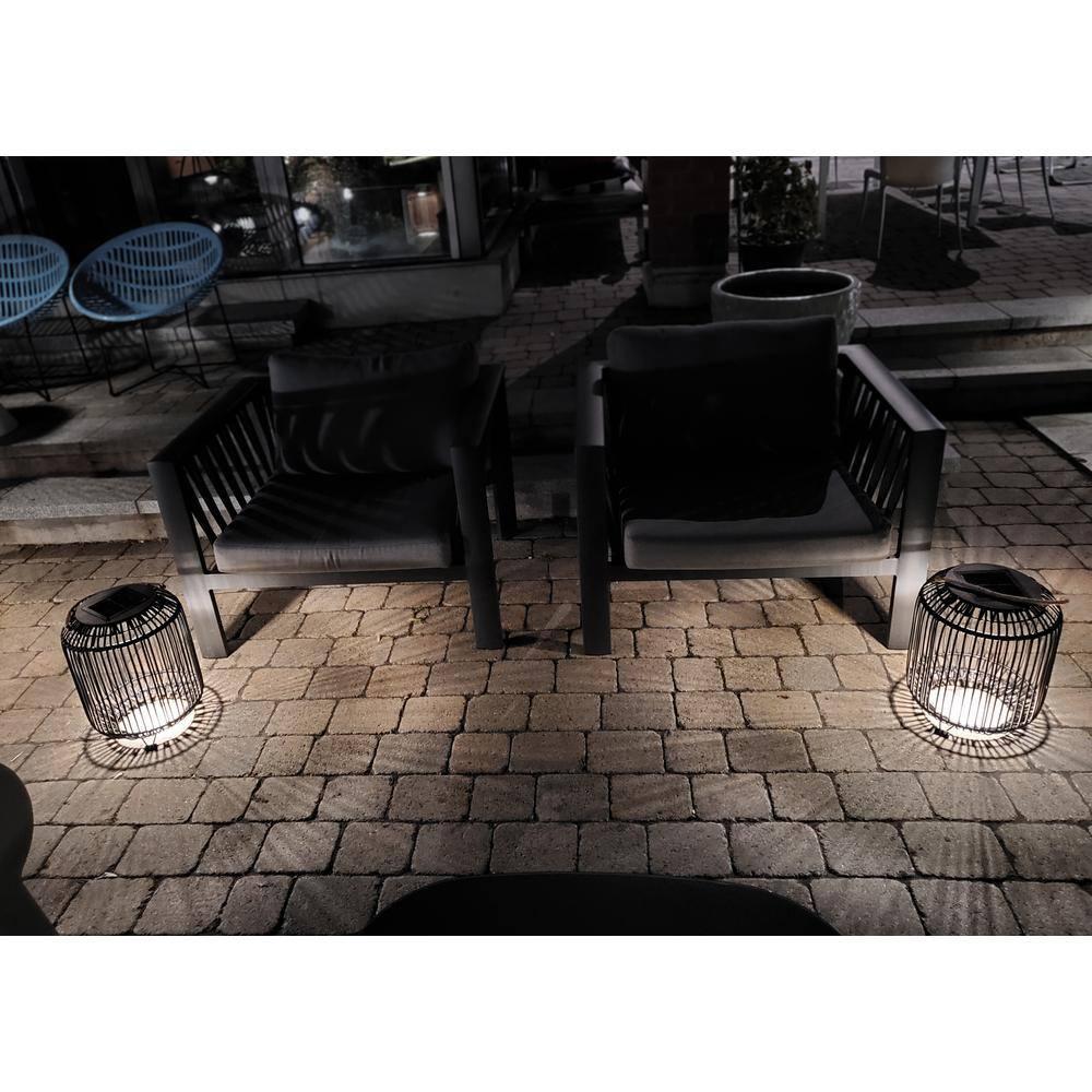 Bazz Solar Powered Integrated LED Outdoor Floor Lamp