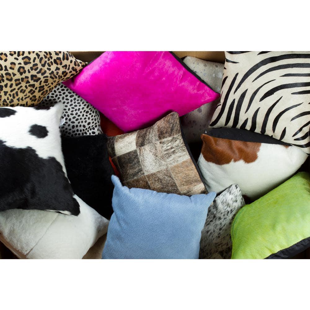 Natural Torino Togo Cowhide Pillow Leopard 18x18 1-Piece