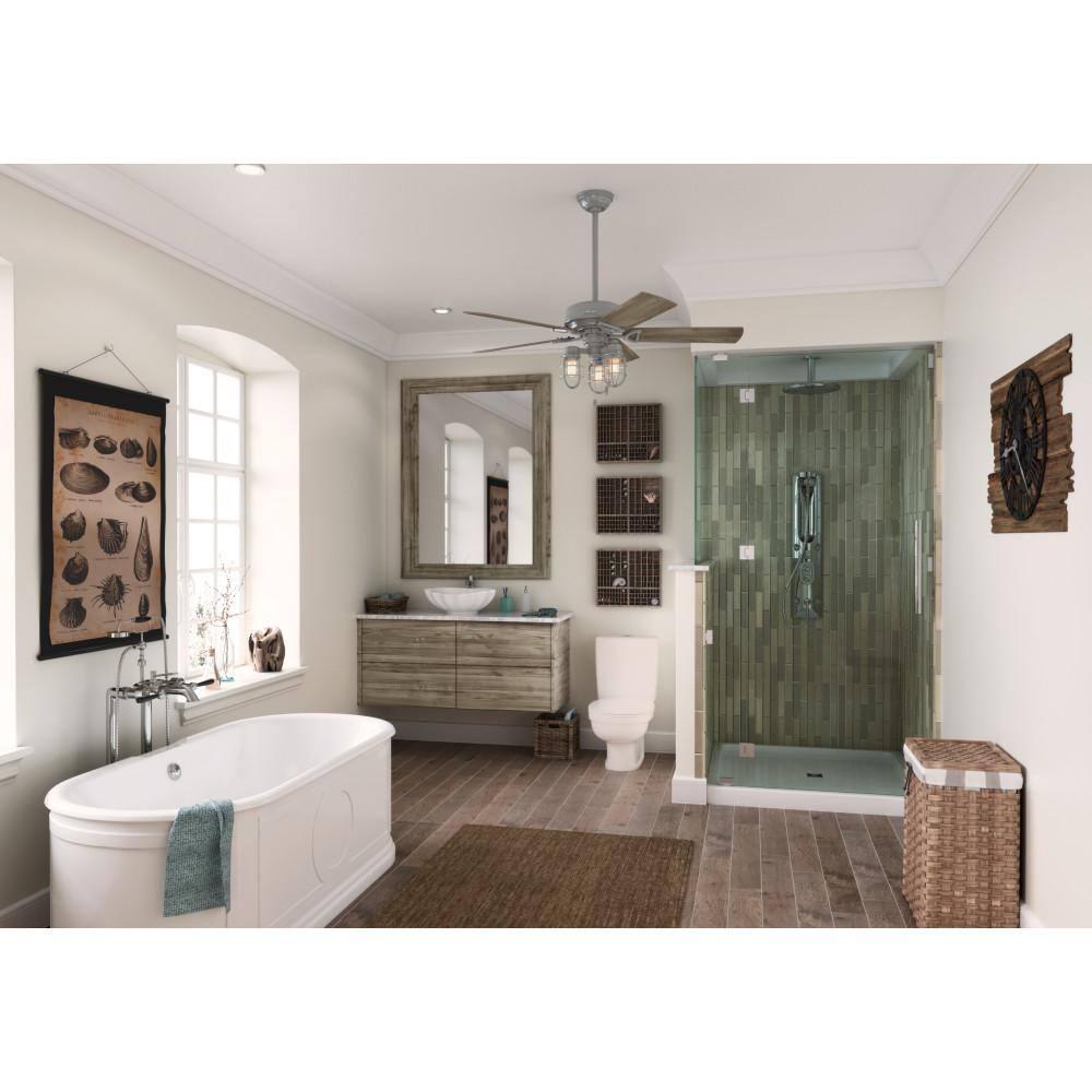 Hunter Fan 52" Starklake 5 - Blade Outdoor Standard Ceiling Fan with Pull Chain and Light Kit Included