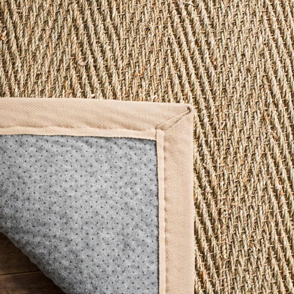 Natural Fiber Seagrass Solid Color Rug