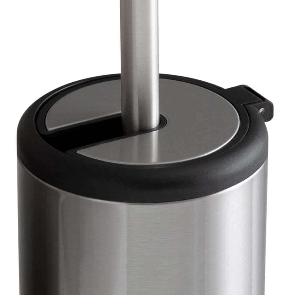 Bath Bliss Bath Bliss 2 Pack Self Closing Lid Toilet Brush and Holder 2 Pack Replacement Brushes