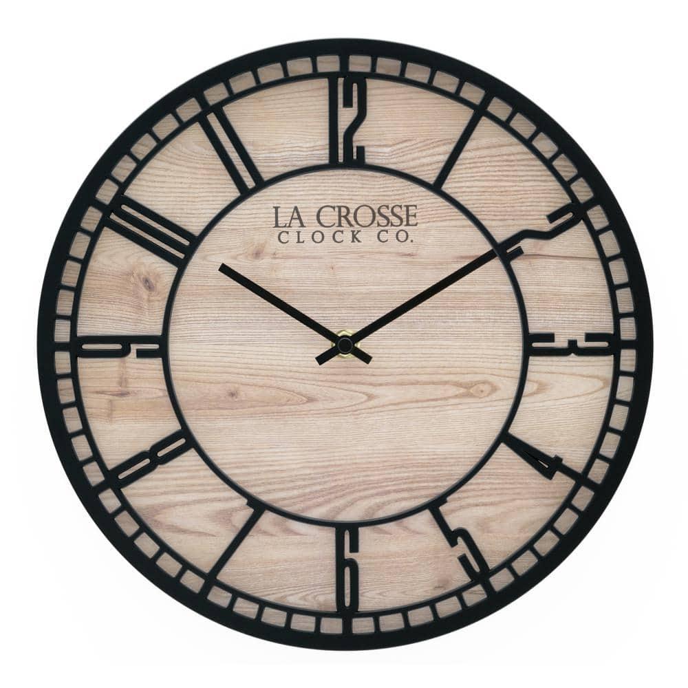 La Crosse Technology 11.5" Quartz Floating Dial Wall Clock
