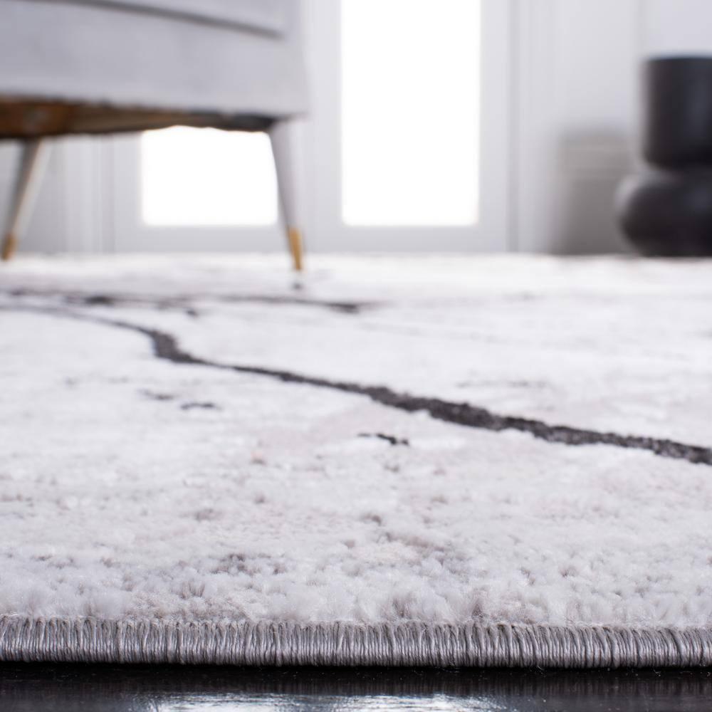 Amelia ALA293 Power Loomed Indoor Runner Rug - Grey/Black - 2'x8' - Safavieh