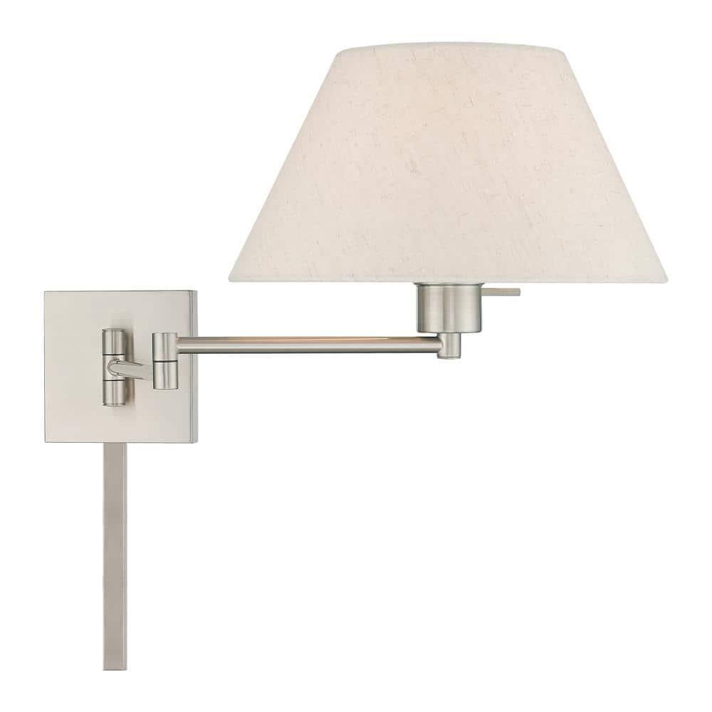 Livex Lighting 1 - Light Wall Light in  Brushed Nickel