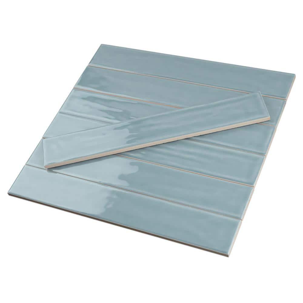 Supreme Tile Nova 1.97 in. X 11.81 in. Polished Ceramic Subway Wall Tile