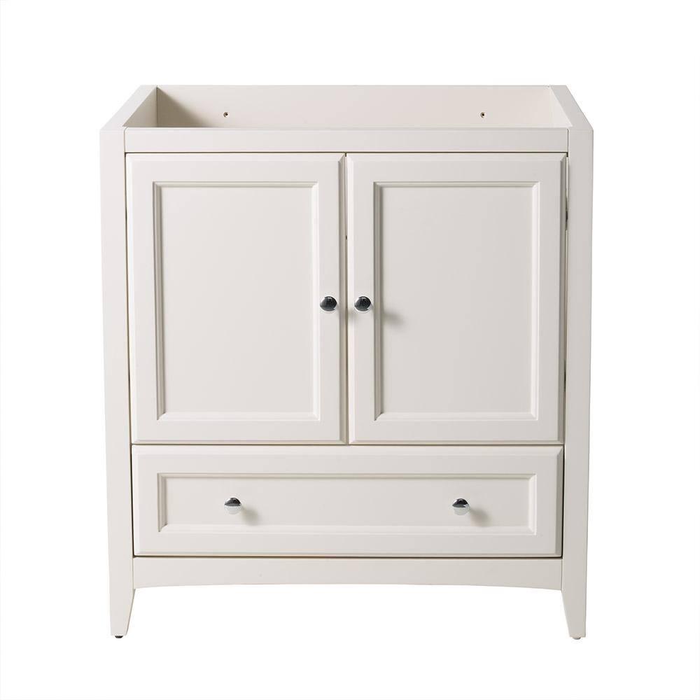Antique White Engineered Wood Freestanding Bathroom Vanity Base Cabinet