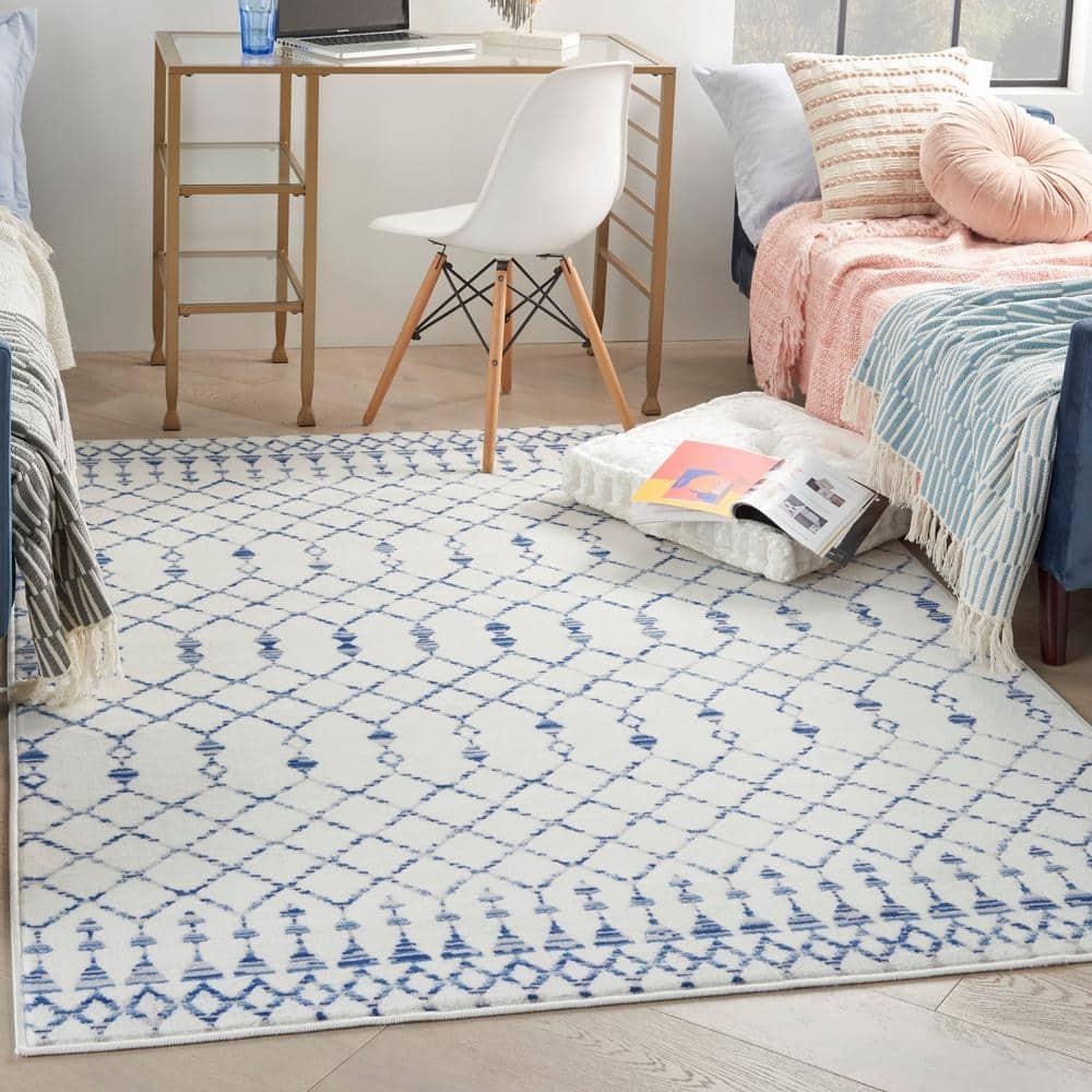 Nourison Whimsicle WHS02 Indoor only Area Rug - Ivory 6' x 9'