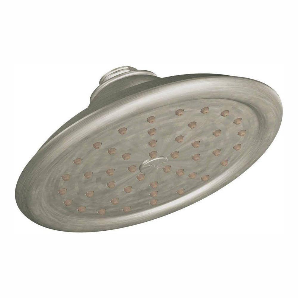 Moen S6310EPBN ExactTemp 7" Eco-Performance Single Function Rainshower Showerhead with Immersion Technology, Brushed Nickel