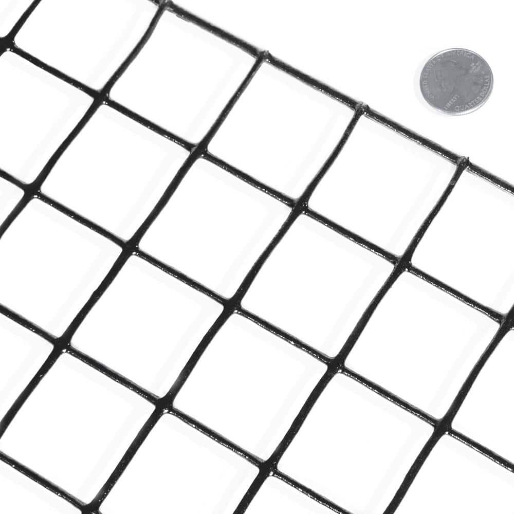 Fencer Wire 16 Gauge Black Vinyl Coated Welded Wire with Mesh Size 1.5” x 1.5”, Multiple Sizes & Reviews | Wayfair