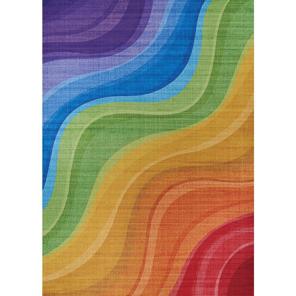 Couristan Rainbow Candiland Multicolor Area Rug