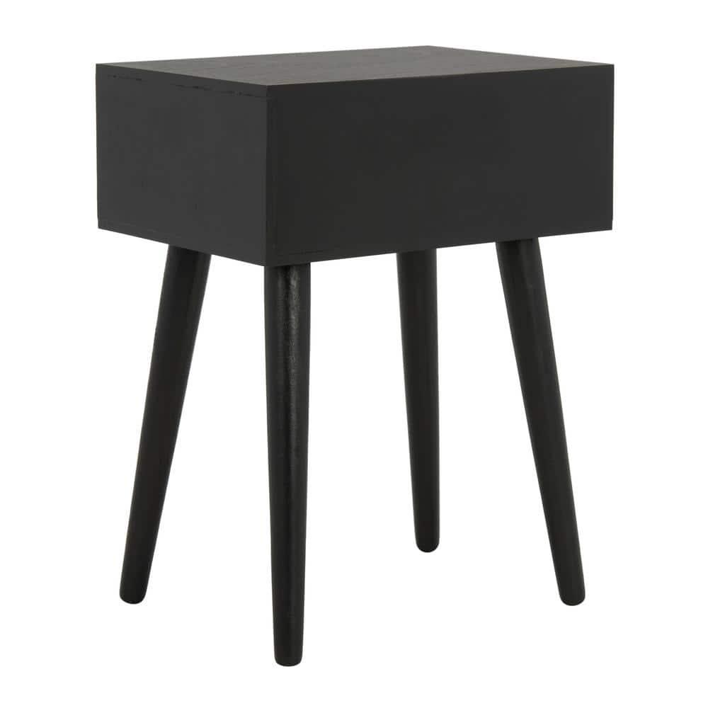 Lyle 1 Drawer Side Table - Black - Safavieh.