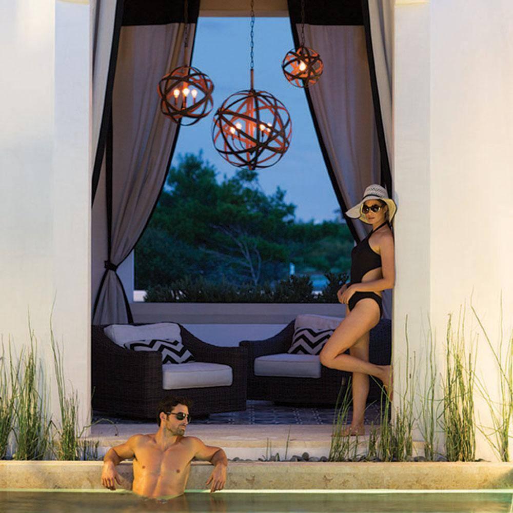 Hinkley Lighting - Carson - 3 Light Medium Outdoor Orb Hanging Lantern in