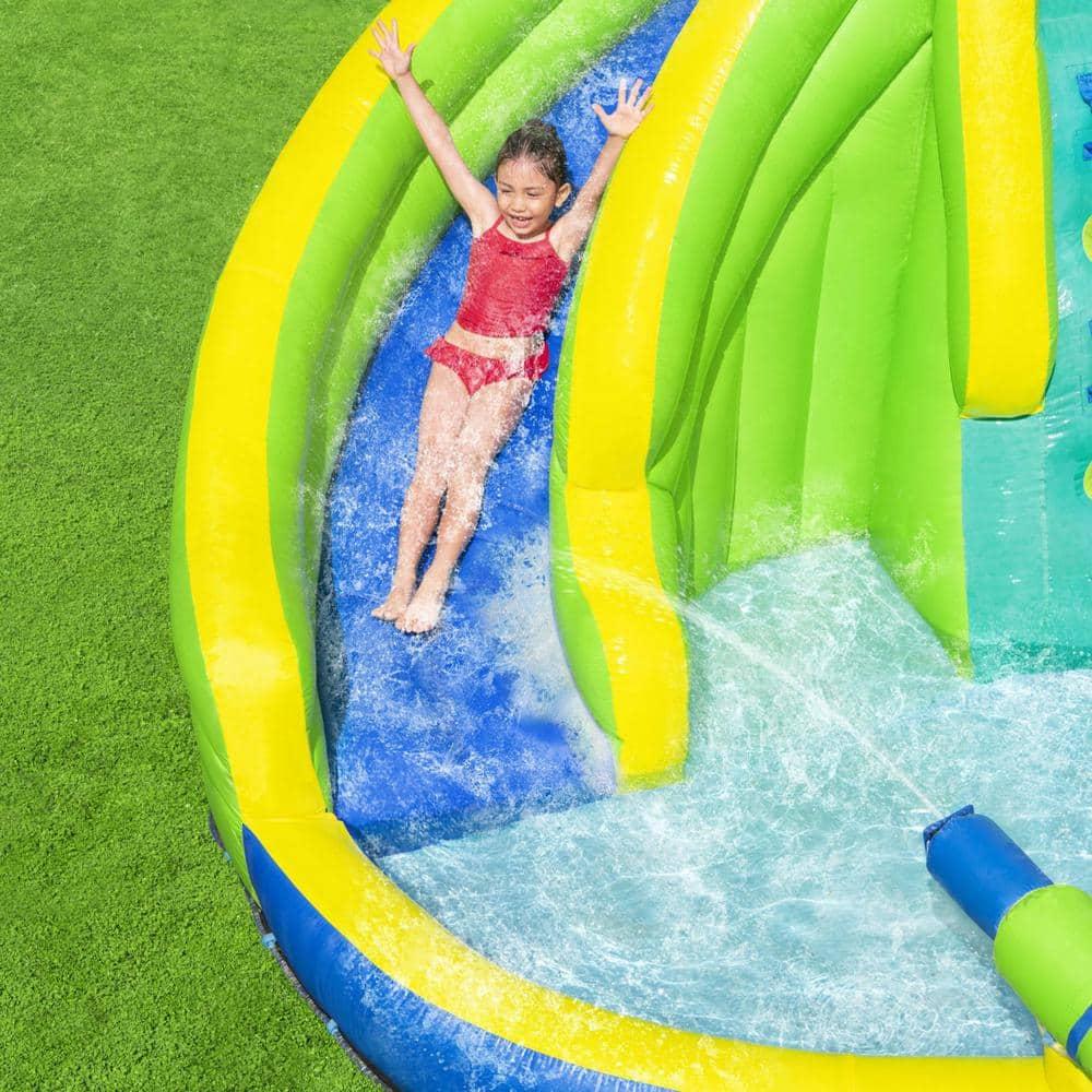 Bestway H2OGO! Funfinity Splash Kids Inflatable Mega Water Park with Blower