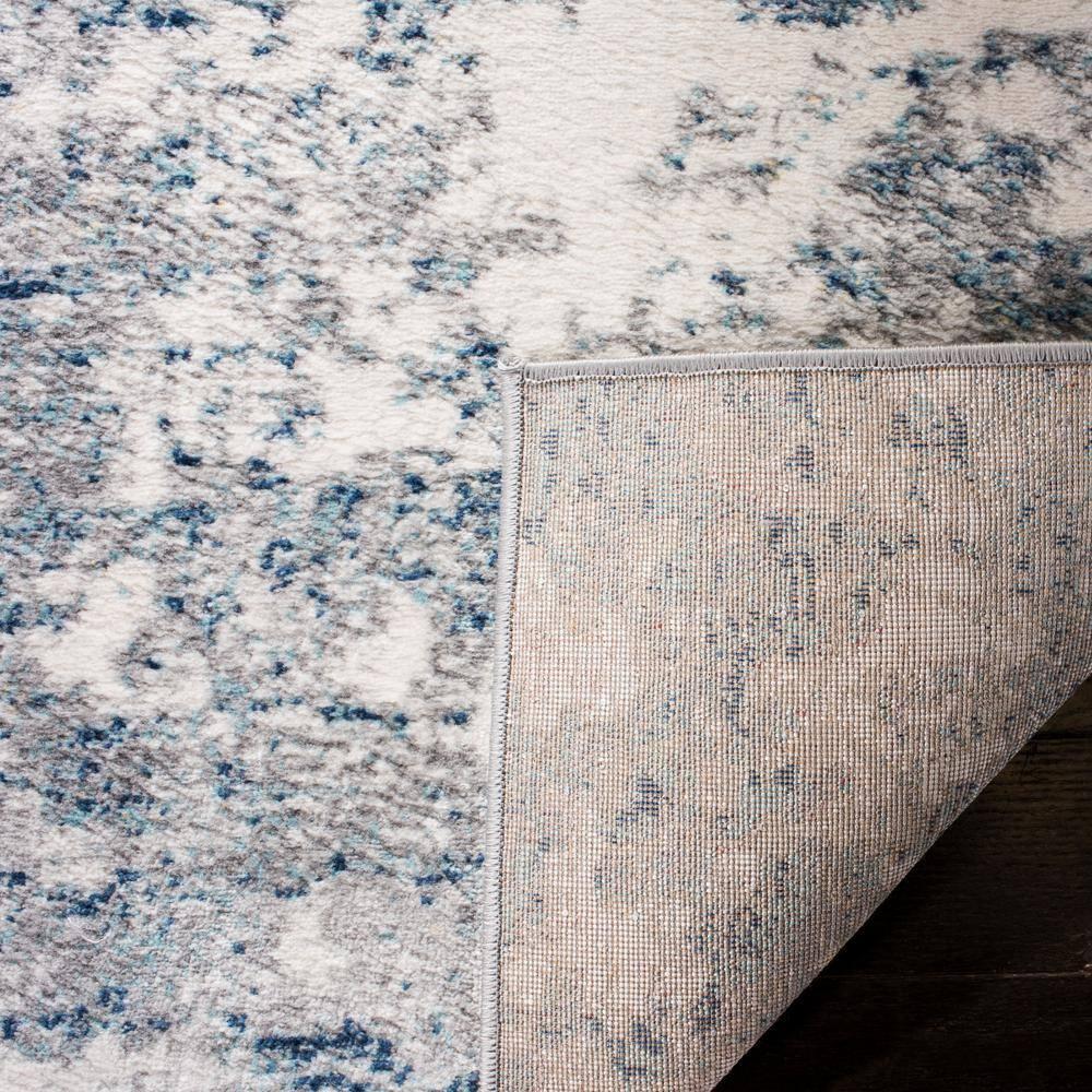 Brentwood BNT822 Power Loomed Area Rug - Light Grey/Blue - 8'x10' - Safavieh.