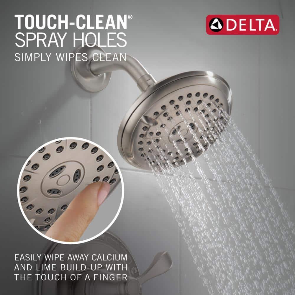 Delta Porter Monitor 1-Handle Brushed Nickel Tub and Shower Faucet