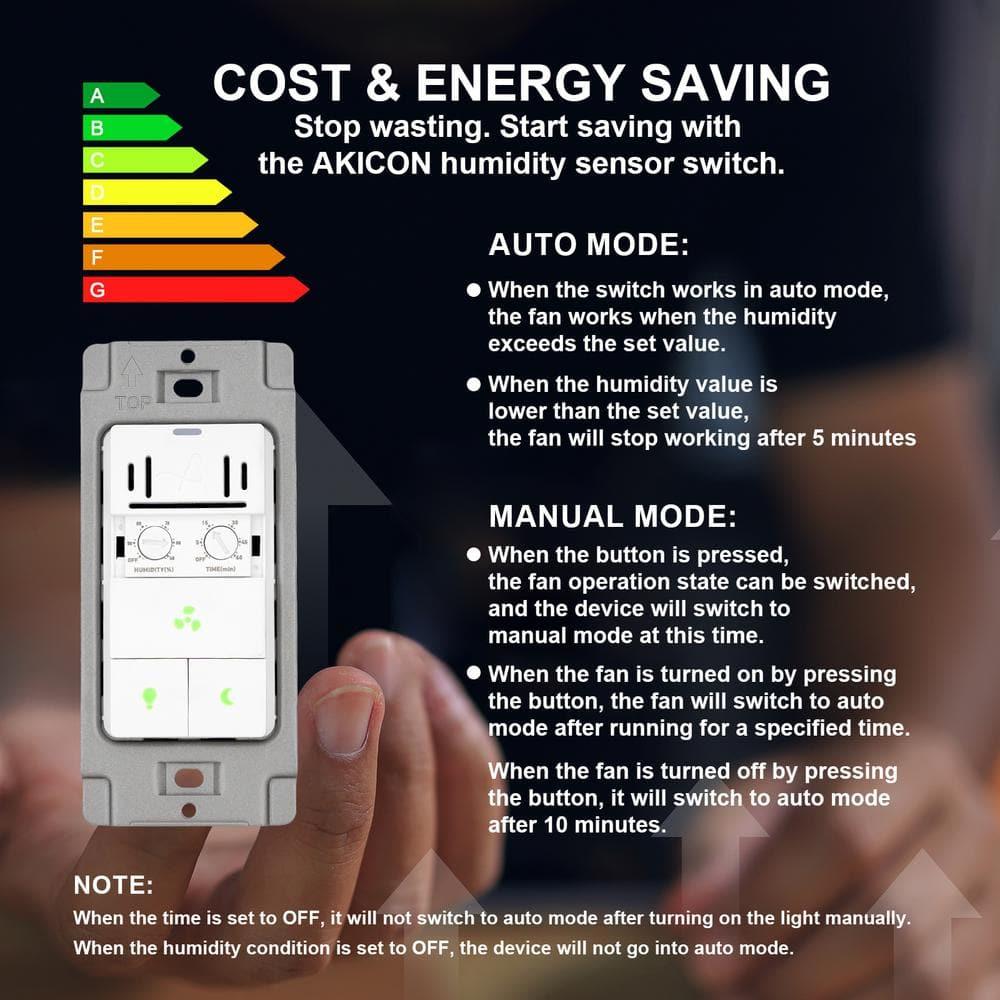 Akicon AK-SW-FLHT 3 Tamper Resistant 3-Way Motion Sensor