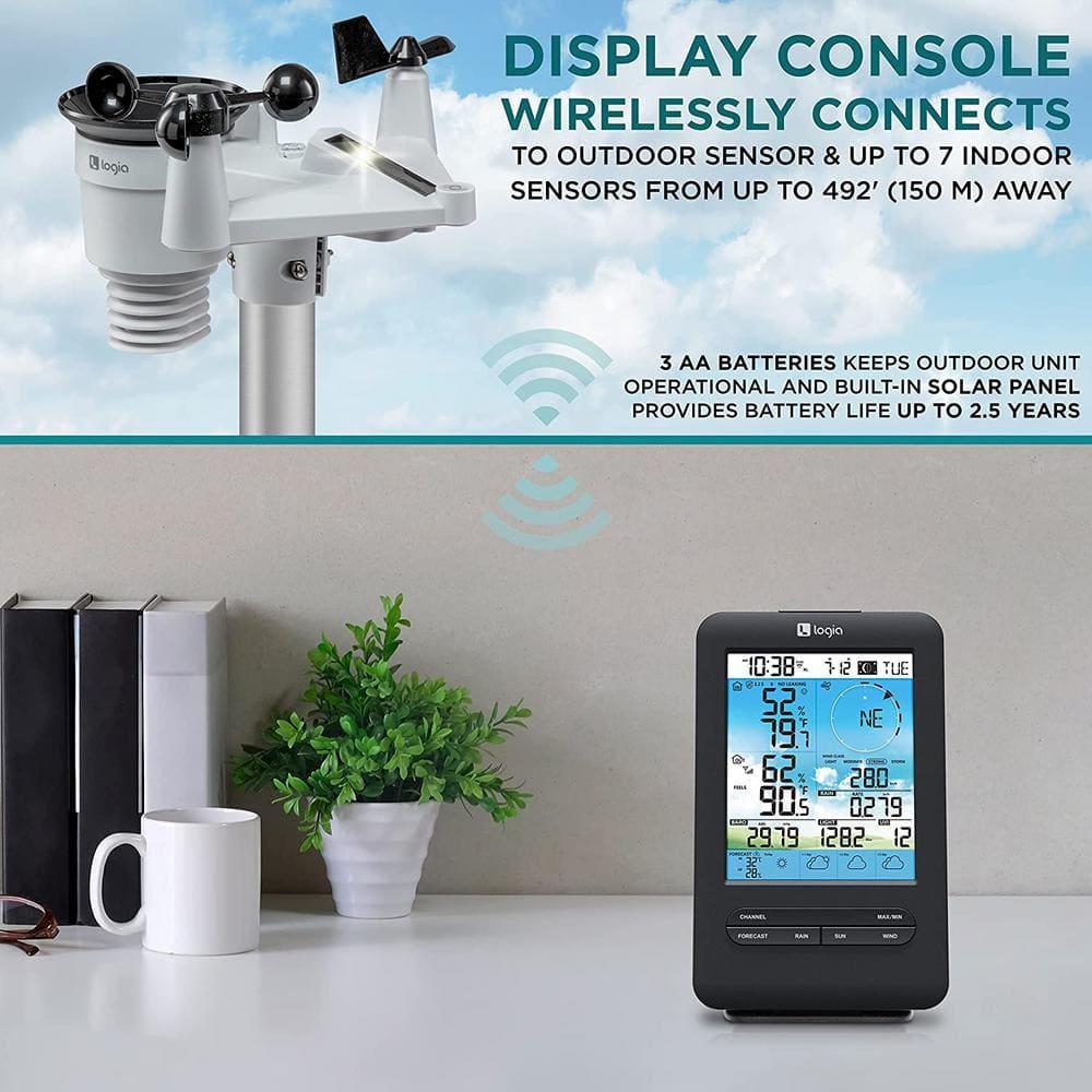 Logia 7.6'' Solar Powered Wireless Outdoor Weather Station