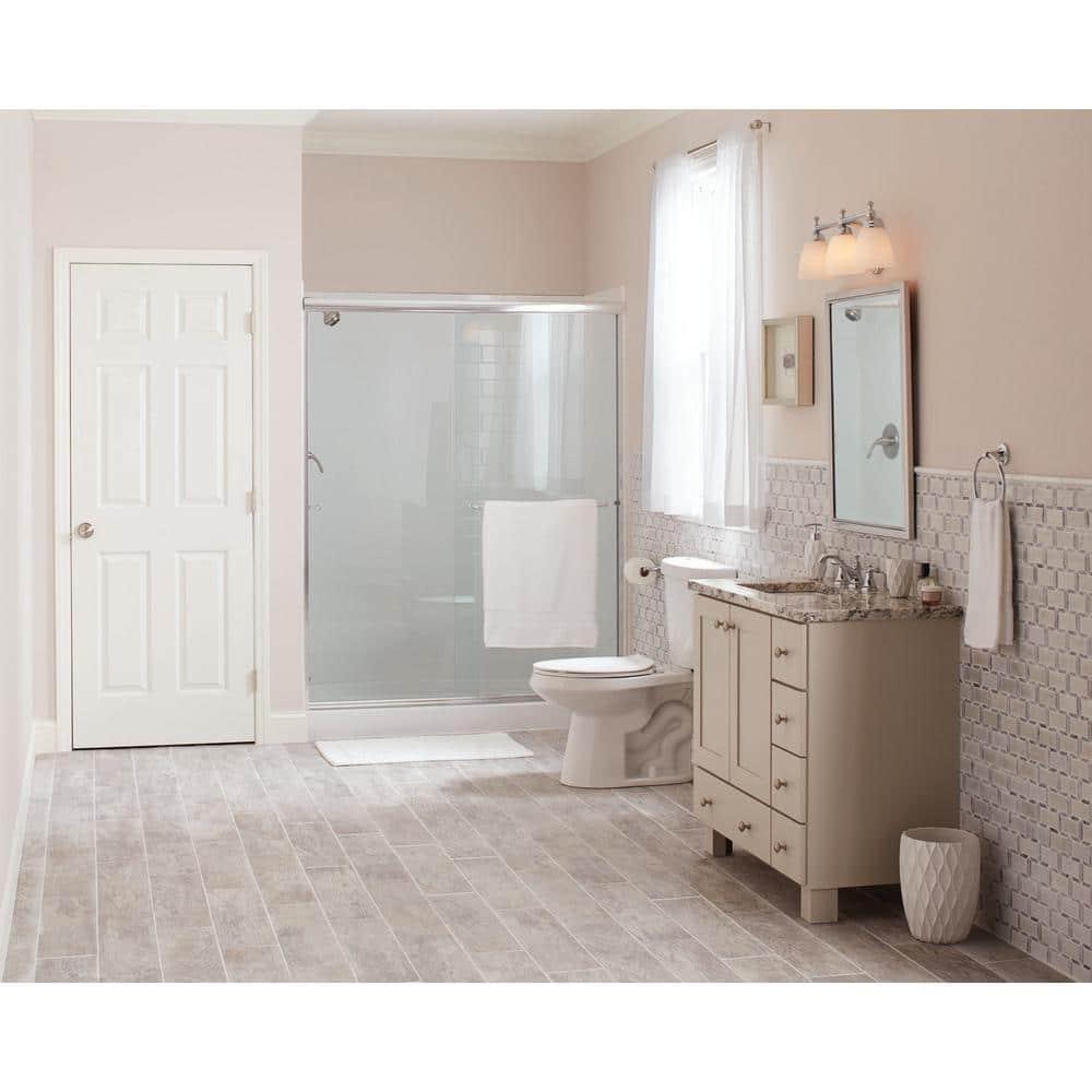 Head West Brushed Nickel and Chrome Metal Framed Vanity Mirror for Bathroom - Beveled-Edge Bedroom Mirror with Z-Bar Brackets for Vertical & Horizontal Placement - 24"x30"