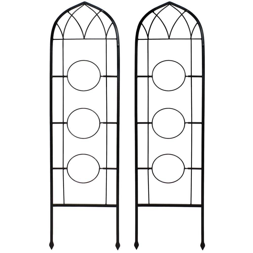 Avonlee Steel Arched Trellis (Set of 2)
