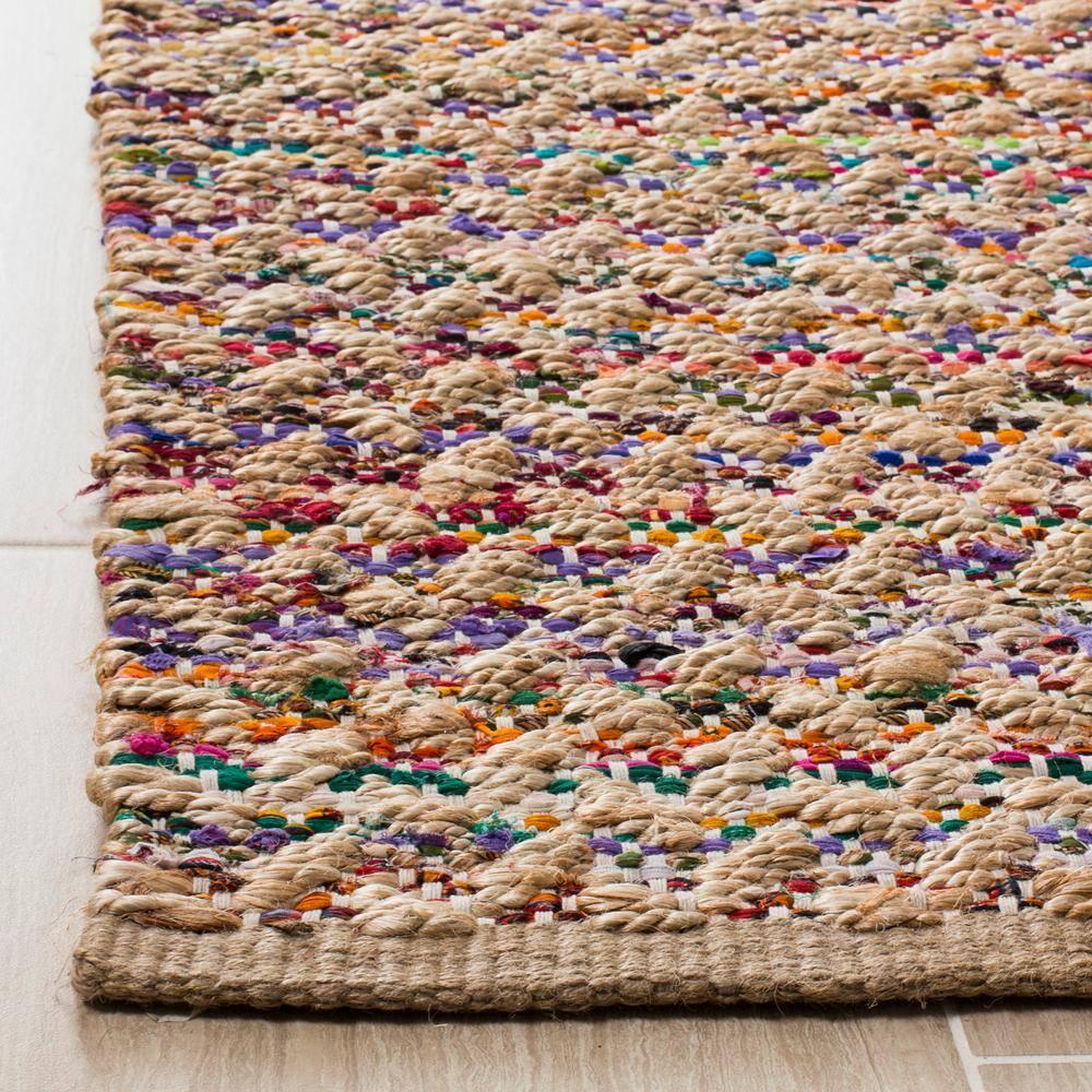 Cape Cod CAP305 Hand Woven Area Rug - Red/Natural - 6'x9' - Safavieh..